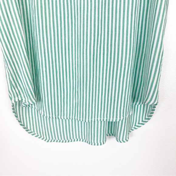 Beach Lunch Lounge Kammara Sleeveless Top Green & White Striped Size Small NWT - Picture 3 of 10